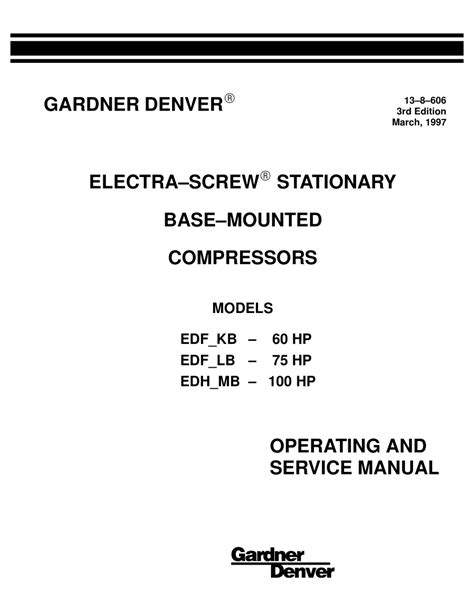 gardner denver 85 service manual Kindle Editon