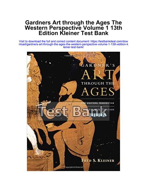 gardners art through the ages the western perspective volume i pdf Doc