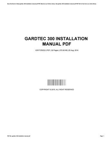 gardtec 360 manual pdf Doc