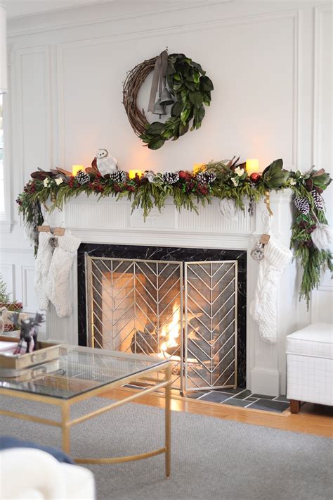 garland on mantle