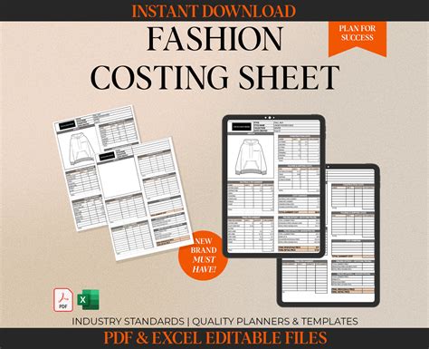 garment-cost-sheet-template Ebook Epub