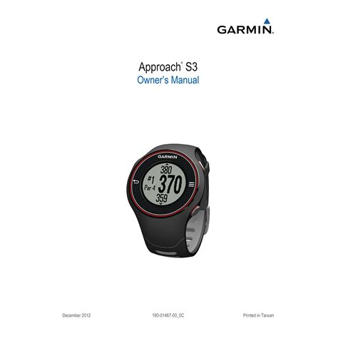 garmin approach s3 user manual PDF