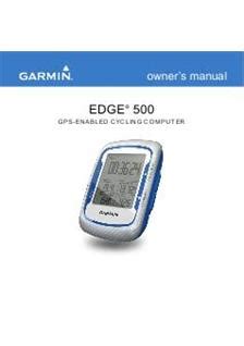 garmin edge 500 instruction manual PDF