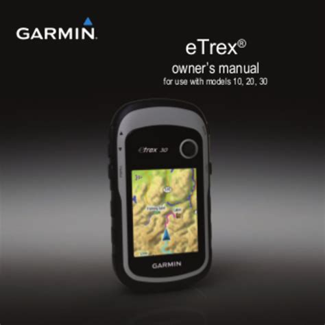 garmin etrex summit hc operating instructions Kindle Editon