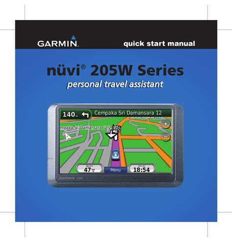 garmin nuvi 205 instruction manual PDF