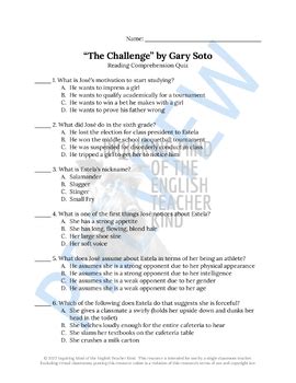 gary soto questions and answers Doc