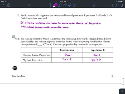 gas variables pogil answer key PDF