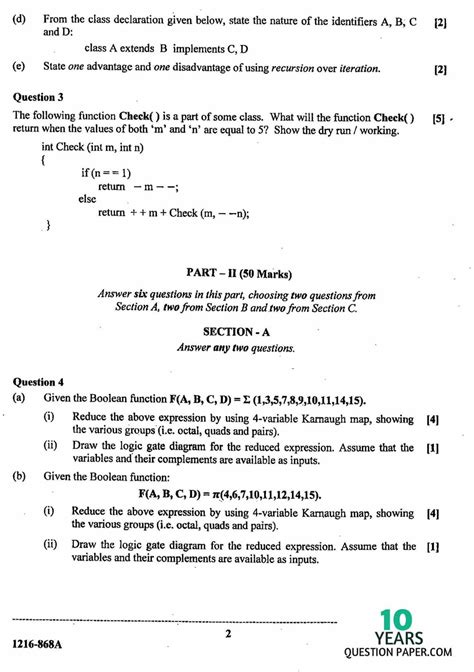 gate question paper for cse PDF