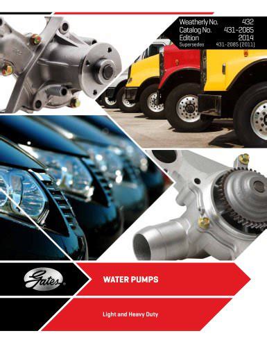 Gates Water Pump Catalog
