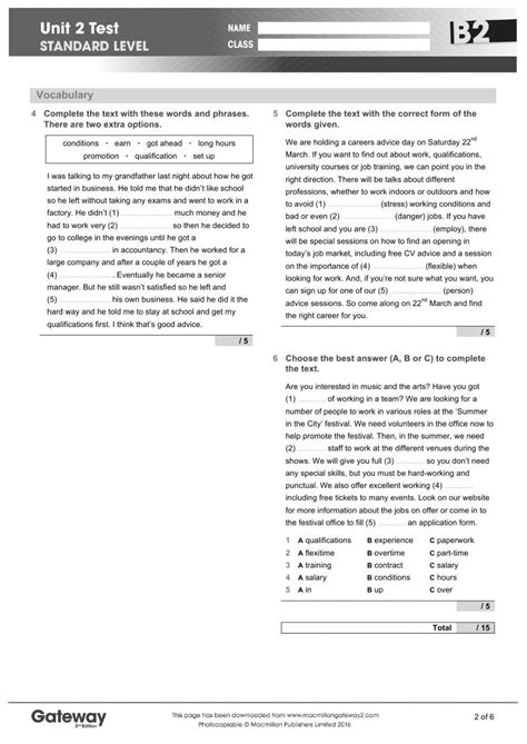 gateway b2 tests answers unit 7 free Ebook Reader