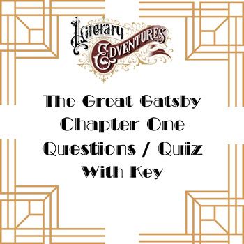 gatsby chapter one quiz Reader