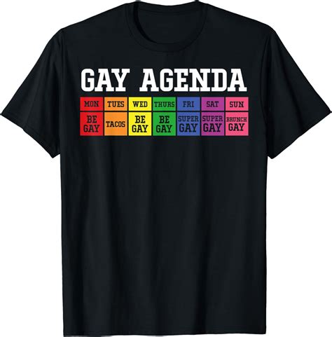 gay agenda shirt