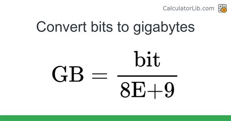 gbits to gbytes