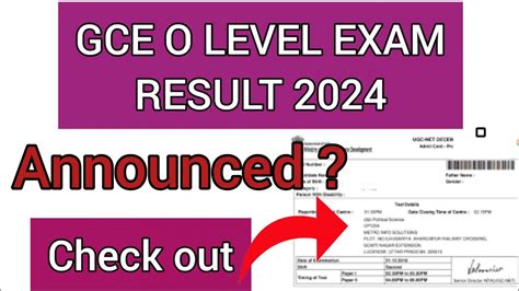 gce o level result release date