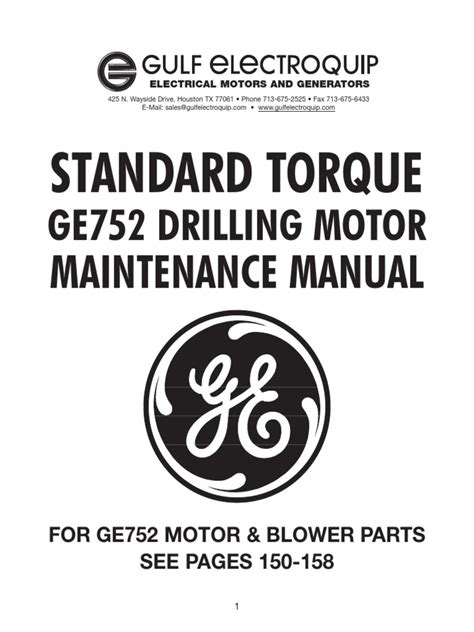 ge 752 motor manual Doc