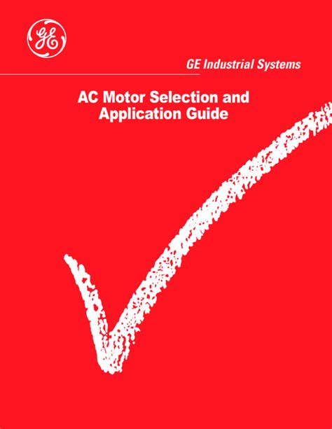 ge ac motor selection application guide pdf Doc