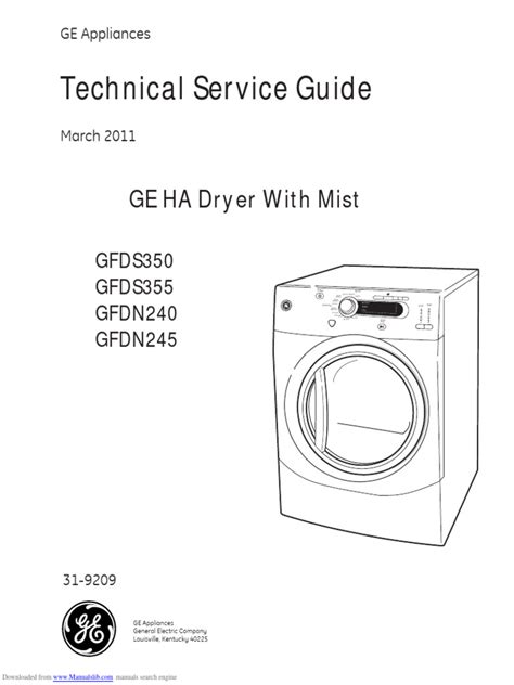 ge clothes dryer manual Reader