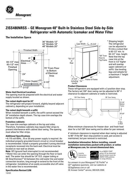 ge monogram refrigerator manuals Kindle Editon