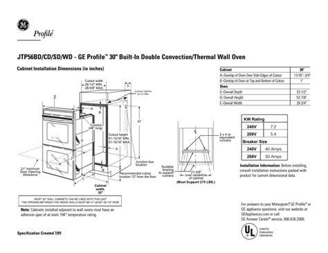 ge profile double oven user manual Reader