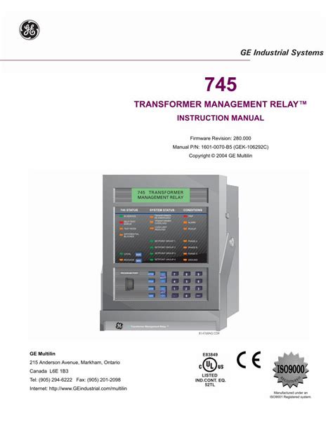 ge relay instruction pdf Doc