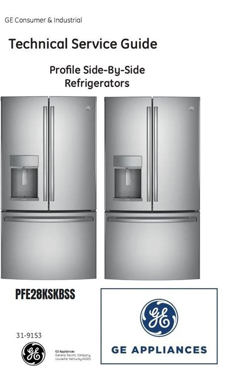 ge sdl20kcsbs refrigerators repair manual PDF