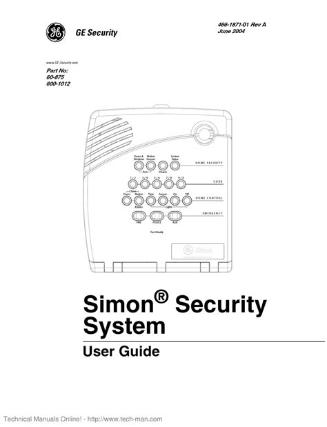 ge simon user manual Kindle Editon