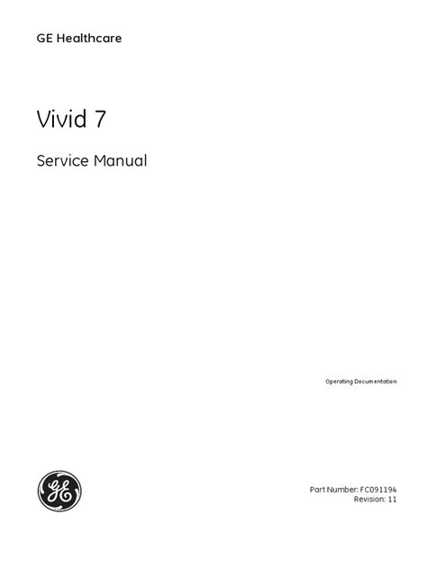 ge vivid 7 user manual Reader