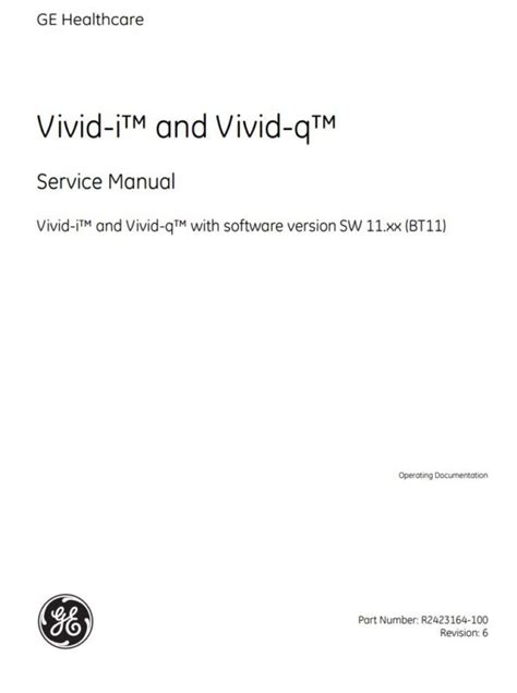 ge vivid i ultrasound service manual Doc