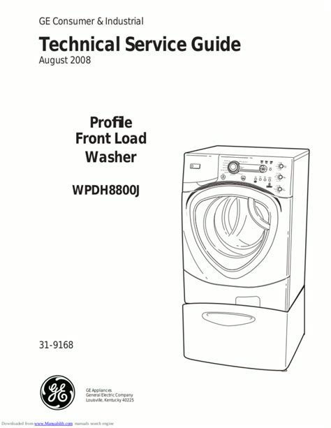 ge washer service manuals Kindle Editon