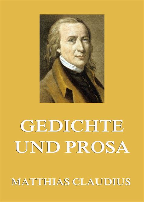 gedichte prosa german matthias claudius PDF