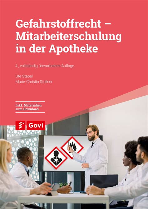 gefahrstoffrecht mitarbeiterschulung apotheke ute stapel PDF