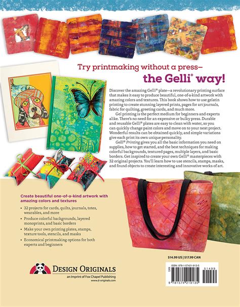 gelli printing printing without a press on paper and fabric Kindle Editon