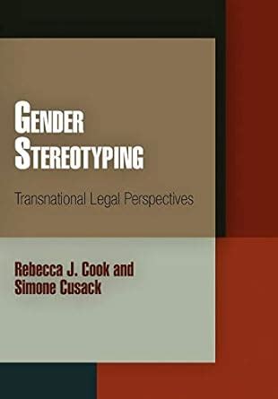 gender stereotyping transnational legal perspectives pennsylvania studies in human rights Kindle Editon