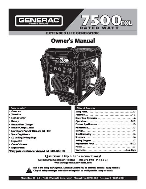 generac 7500 generator service manual Doc