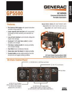 generac gp5500 manual pdf Doc