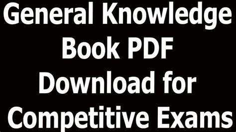 general economic pdf for competitive exam Kindle Editon