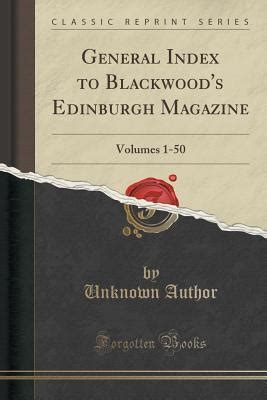 general index blackwoods edinburgh magazine PDF