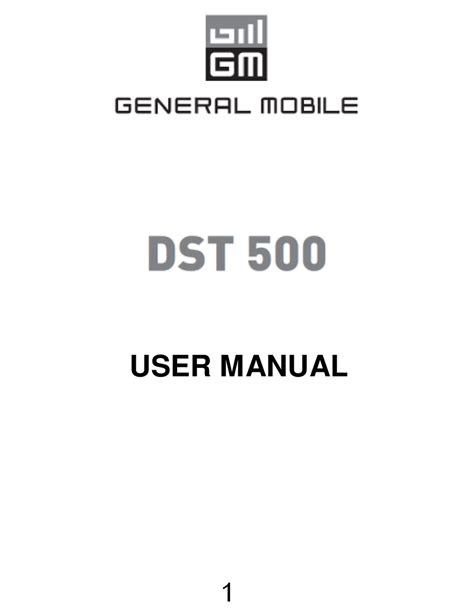 general mobile dst250 service manual user guide PDF