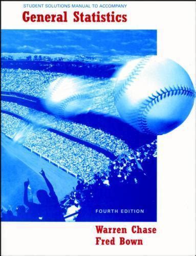 general statistics warren chase manual PDF