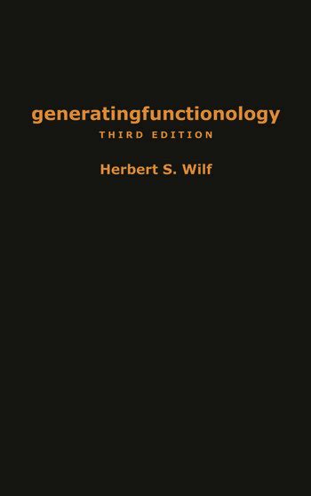 generatingfunctionology third edition Reader