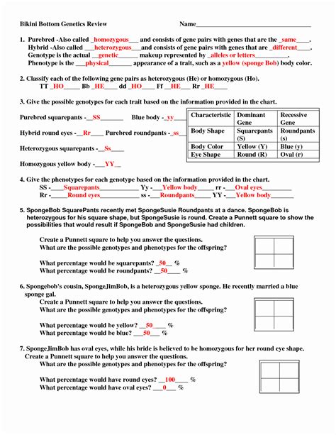 genetic continuity test answers Doc