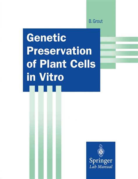 genetic preservation of plant cells in Epub