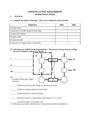 genetics unit assessment student review packet answers Kindle Editon