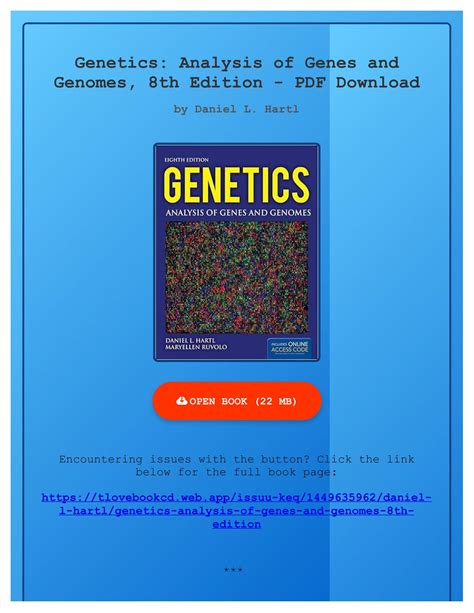 genetics-analysis-of-genes-and-genomes-8th-edition-ebook Ebook PDF