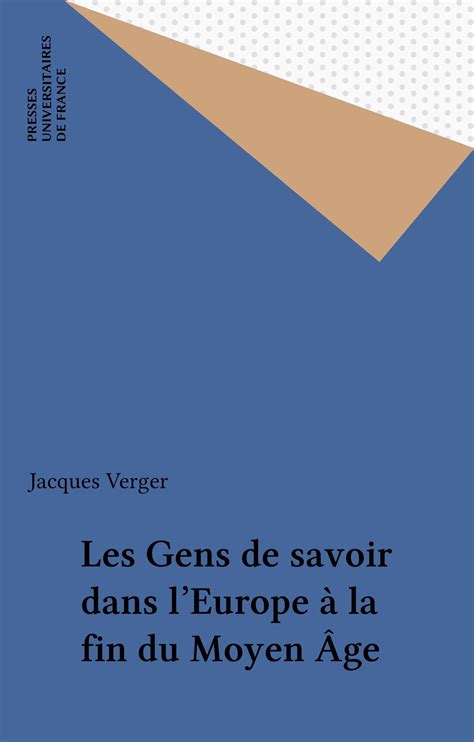 gens savoir dans leurope moyen ebook Kindle Editon