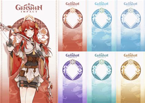 genshin character cards