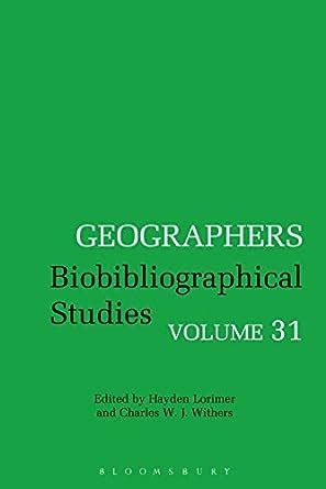 geographers biobibliographical studies charles withers ebook Reader