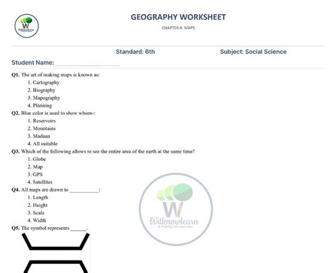 geography answer class vi PDF