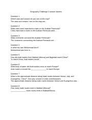 geography challenge 2 answers Kindle Editon