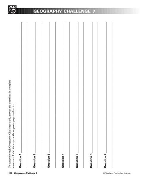 geography challenge 7 map answers Doc